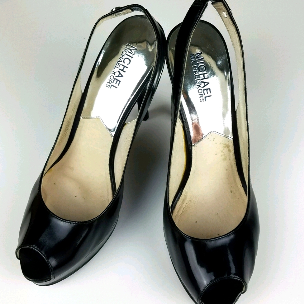 Micheal Kors peep toe heels